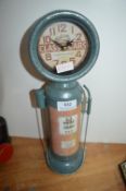 Vintage Petrol Pump Style Clock