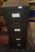Four Drawer Filing Cabinet with Brass Handles