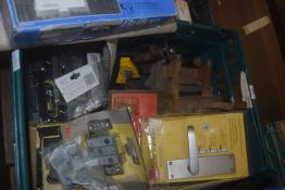 Box of Assorted Planers, and Door Handles/Locks