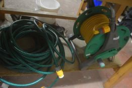 Hozelock Hose Reel, and a Length of Hosepipe