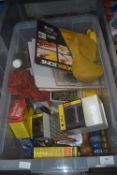 Box Containing Hole Punches, Sponge, Wash Brush, Garden Shears, etc.