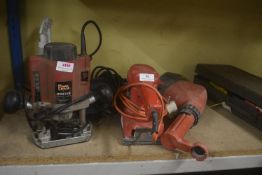 *Assorted Tools Including Power Devil Router, Sander, and a Hot Air Gun