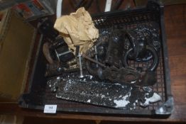 Tray of Assorted Cast Knockers and Handles