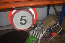 Mixed Lot Including Speed Signs, Upright Display Units, Keyrings, etc.