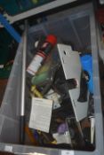 Box Containing Hole Punch, Claw Hammer, etc.