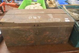 Wooden Tool Chest and Contents of Assorted Tool