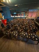 *35x Hardwood Dining Chairs with Upholstered Seats & Backs Including 16x Carvers and 19x Side