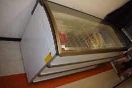 17cbft Chest Freezer with Domed Transparent Lid and Contents Including Various Pitta Breads,