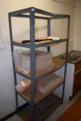 Four Tier Shelving Unit and Assorted Takeaway Packaging