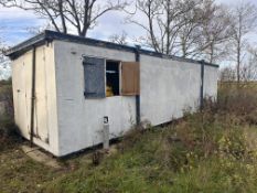 *32ft x 10ft Jackleg Cabin Containing Assorted Catering Items etc.
