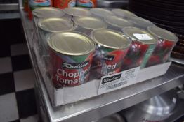 12x 400g of Chopped Tomatoes BBD: 08/2024