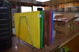 Set of 6 Coloured Chopping Boards