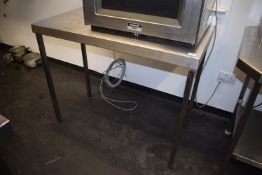 *Stainless Steel Preparation Table with Upstand to Rear 110x60cm x 89cm high