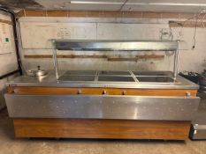 *Victor Carvery Unit 233x80cm with Five Ceramic Hot Plates, Heated Light Gantry, Soup/Gravy