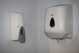 *Paper Towel Dispenser and a Soap Dispenser