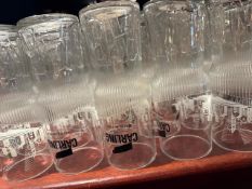 *60x Carling Branded Pint and Half Pint Glasses