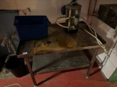 *Stainless Steel Appliance Table with Undershelf 90x60cm x 66cm high