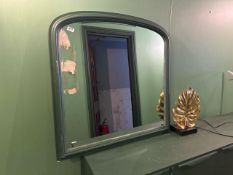 *Bevelled Edge Overmantel Mirror in Painted Wooden Frame