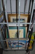 Framed Pictures and Prints (cage not included)