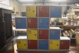 Fourteen Door Mini Lockers