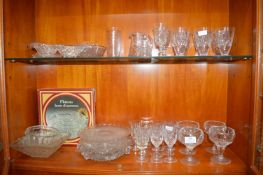 Vintage Glassware Including Cake Stands, etc.