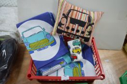 Kid’s Curtains, Cushion, and Mug