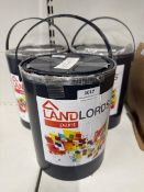 3 x landlords garden paint 5L in classic grey