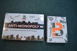 2x Board Games - Anti Monopoly and Balderdash