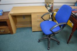 Office Desk and Swivel Chair