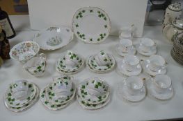 Assorted Pottery Including Minton and Colclough