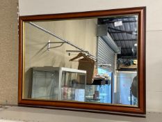 Wooden framed mirror 29.5