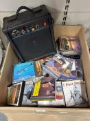 Realistic voice amplifier speaker and a quantity of CD's etc