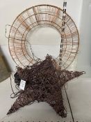 * 2x light up Christmas decorations (a/f)