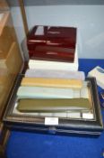 Wristwatch Display Case, and Assorted Wristwatch Boxes Including Longines