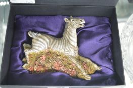 From the Earth Zebra Sculpture