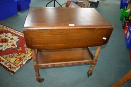 Oak Drop Leaf Tea Trolley