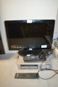 Currys 16” HD TV, Mustek DVD Player