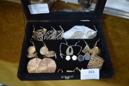 Jewellery Box Containing Assorted Earrings