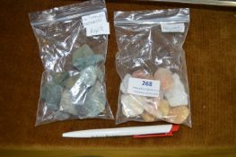 2x Bags of Aegean Crystal and Nephrite