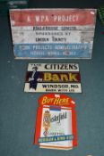 3x Reproduction American Advertising Signs