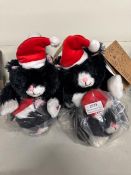 * 4x animation Santa cat plushies (a/f)