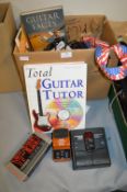Guitar Pedals, Effects, Straps, and Books