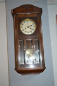 1950’s Oak Cased Wall Clock