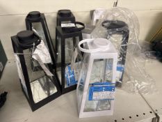 * Quantity of black and white indoor lanterns (a/f)