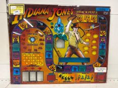 Indiana Jones slot machine glass front