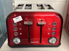 Morphy Richard's red toaster