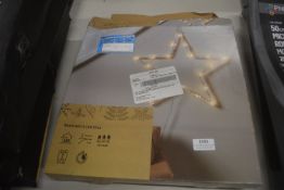 *3x Warm White LED Stars (salvage)