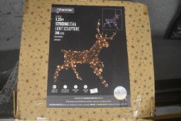 *1.25m Striding Stag Light Sculpture (salvage)