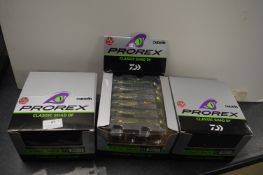 3x Boxes of Daiwa Duckfin Prorex Metallic Motor Oil Fishing Lures
