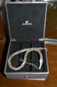 Swarovski Jewellery Box, plus White Metal Neck Chain